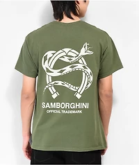 Samborghini Snake Horseshoe Green T-Shirt