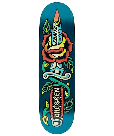 Santa Cruz 8.7" Dressen Rose Dagger Skateboard Deck