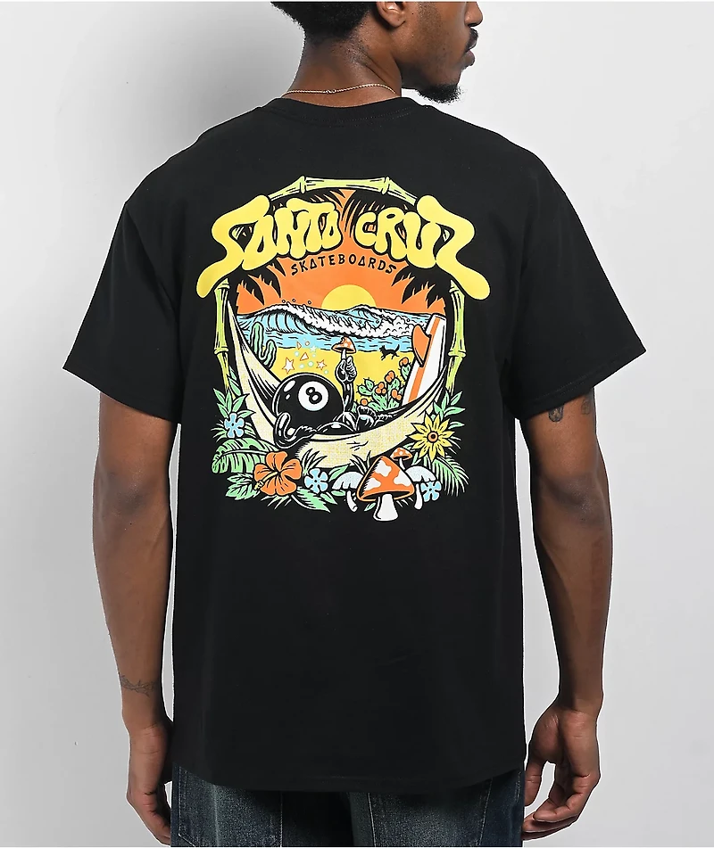 Santa Cruz 8baller Trip Black T-Shirt