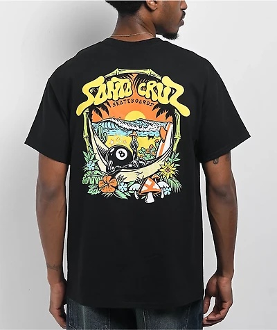 Santa Cruz 8baller Trip Black T-Shirt