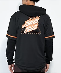 Santa Cruz Alden Black Layered Jersey Shirt