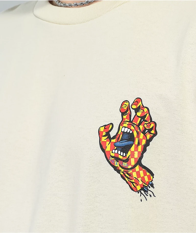 Santa Cruz Arch Checkered Hand Cream T-Shirt