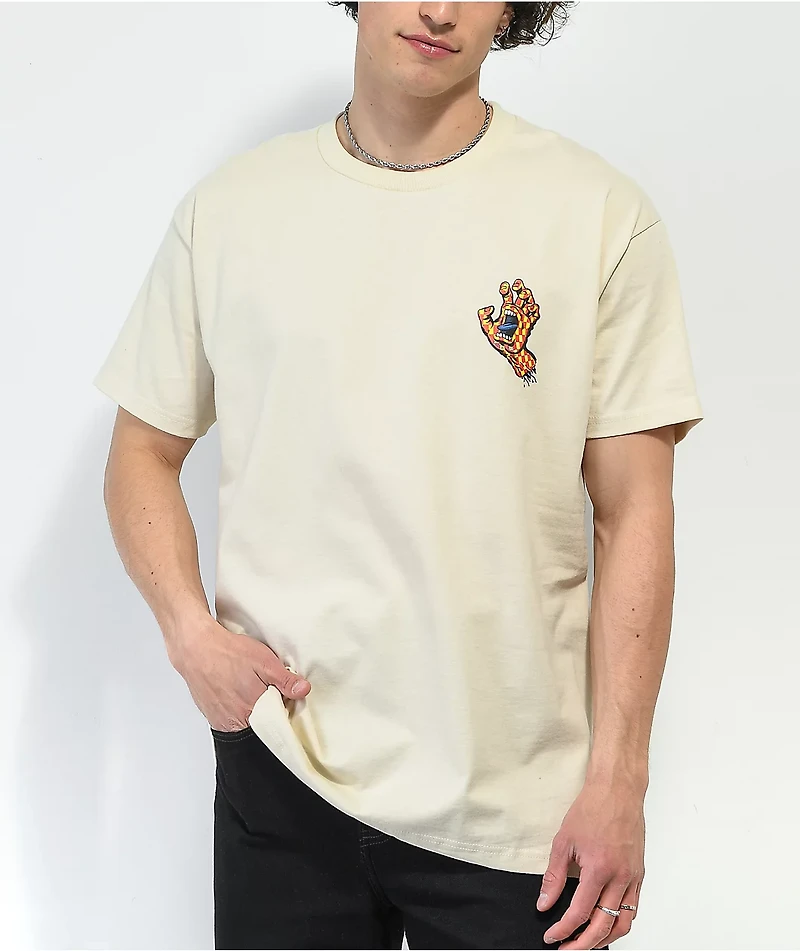 Santa Cruz Arch Checkered Hand Cream T-Shirt