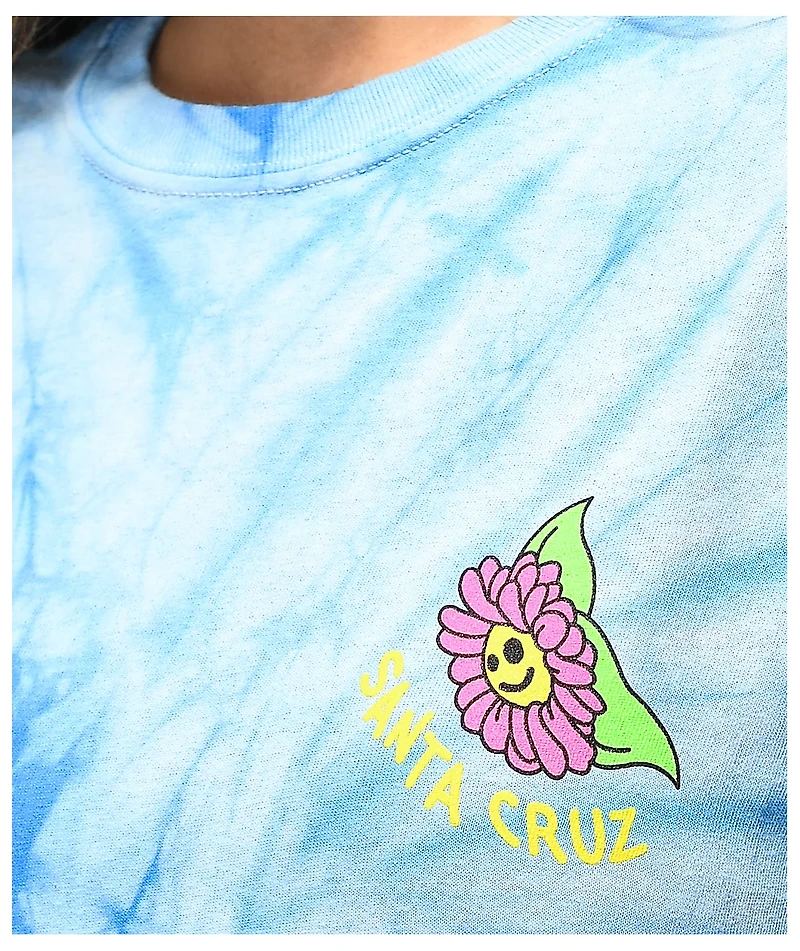 Santa Cruz Baked Dot Blue Tie Dye T-Shirt