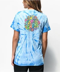 Santa Cruz Baked Dot Blue Tie Dye T-Shirt