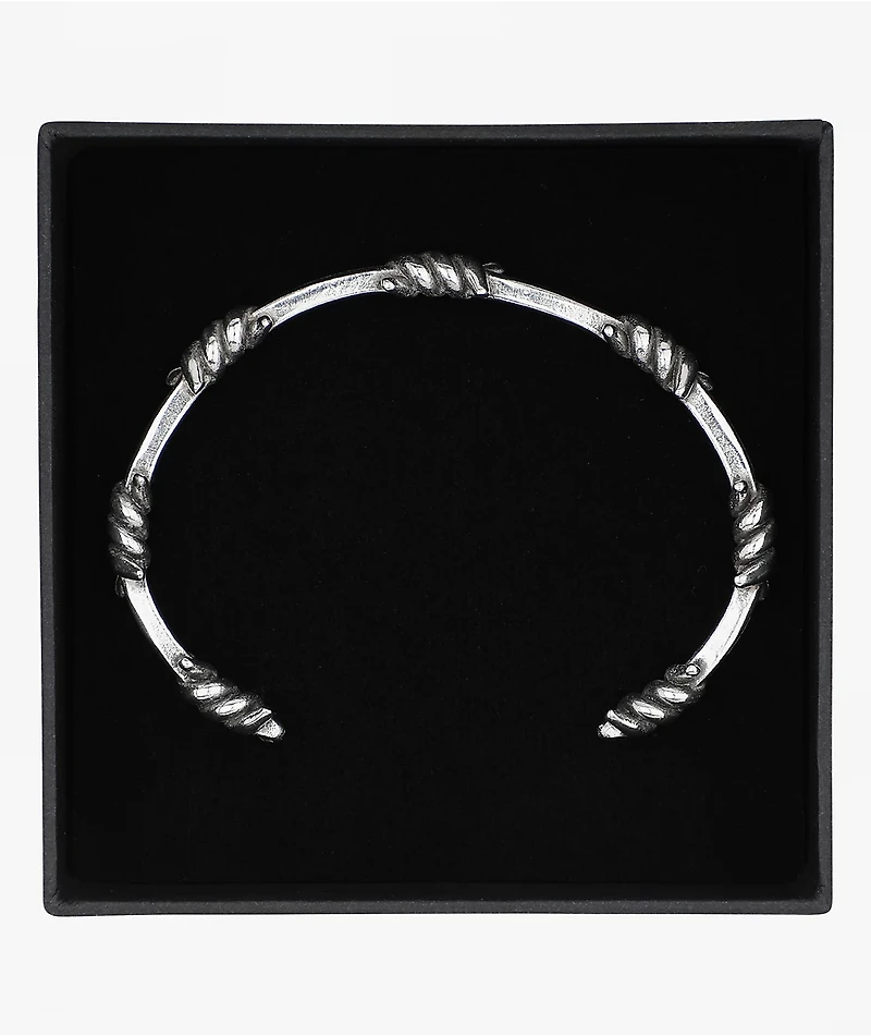Santa Cruz Barbed Wire Silver Bracelet