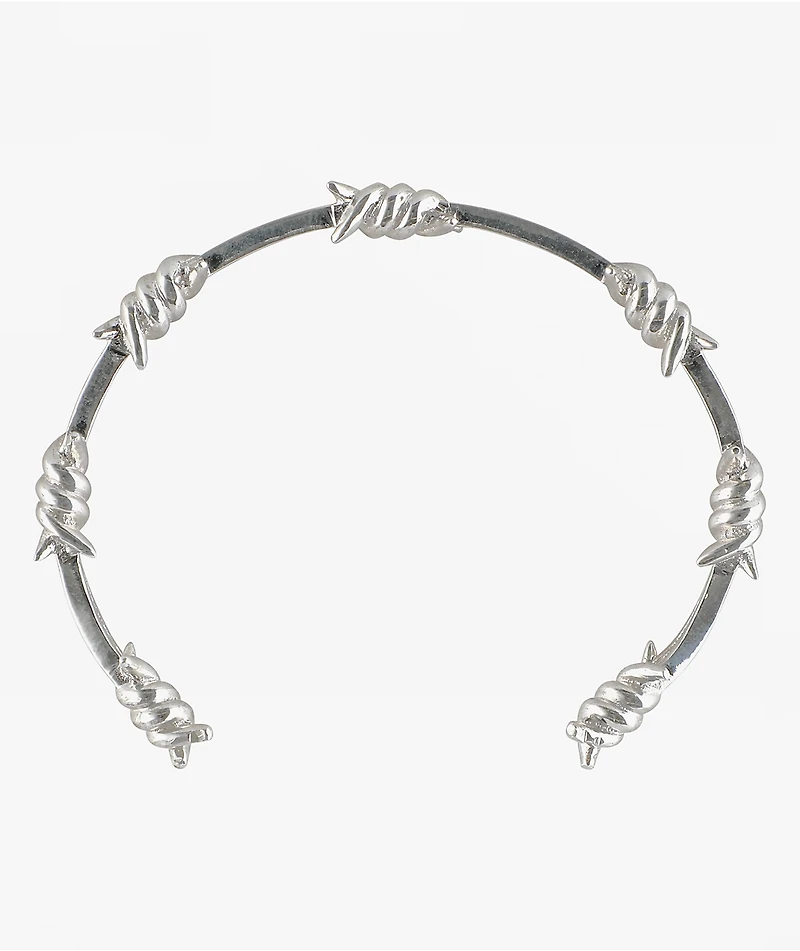 Santa Cruz Barbed Wire Silver Bracelet