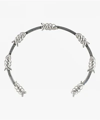 Santa Cruz Barbed Wire Silver Bracelet