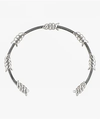 Santa Cruz Barbed Wire Silver Bracelet