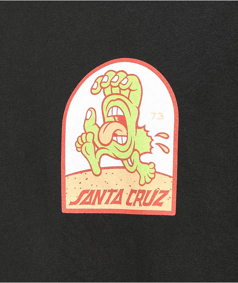 Santa Cruz Beach Bum Pigment Black T-shirt