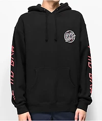 Santa Cruz Blossom Dot Black Hoodie