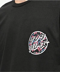 Santa Cruz Blossom Dot Black T-Shirt