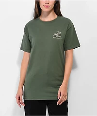 Santa Cruz Botanic Not A Dot Moss Green T-Shirt