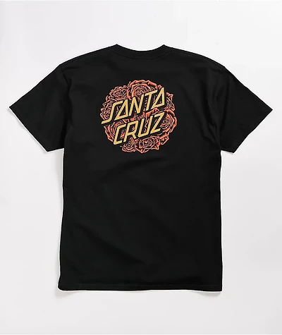 Santa Cruz Bouquet Dot Black T-Shirt