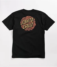 Santa Cruz Bouquet Dot Black T-Shirt