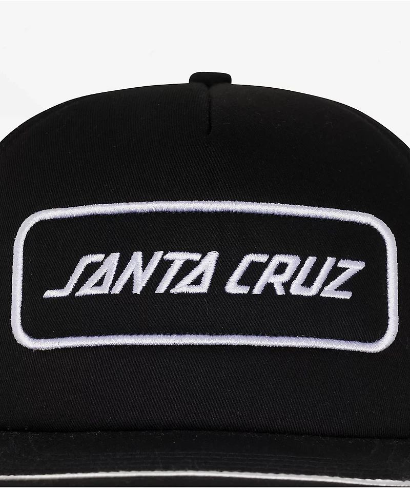 Santa Cruz Box Strip Black Trucker Hat