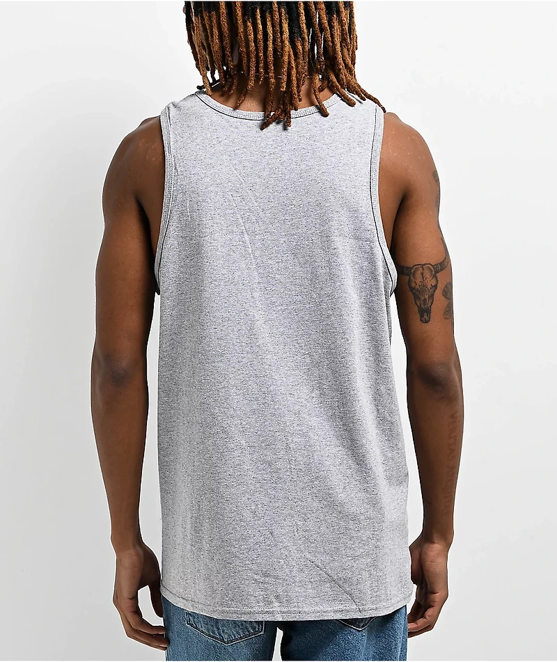 Santa Cruz Breaker Dot Heather Grey Tank Top