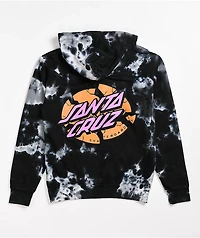 Santa Cruz Broken Dot Black & White Tie Dye Hoodie