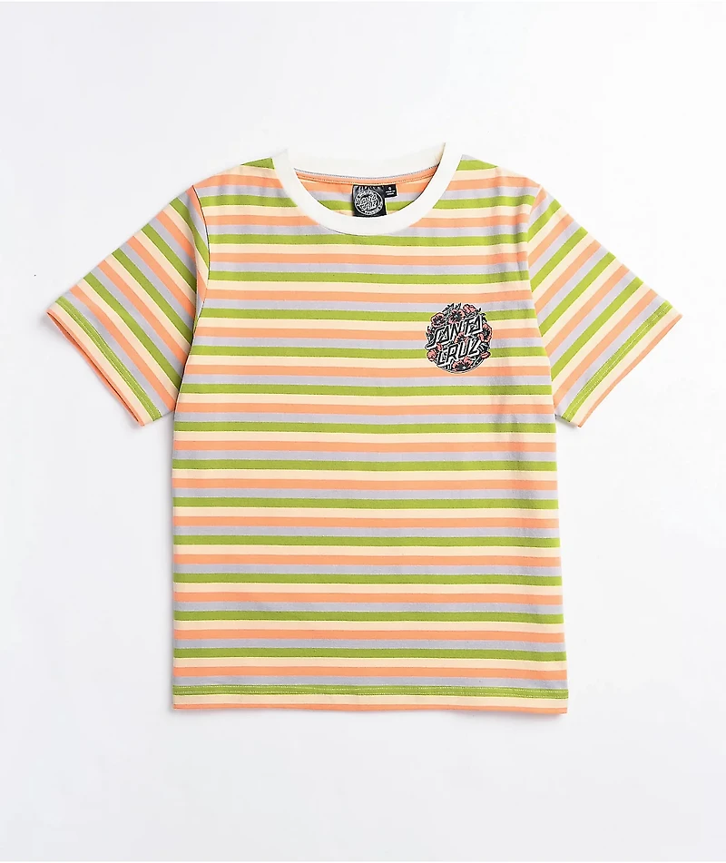 Santa Cruz Cali Poppy Yellow Stripe T-Shirt