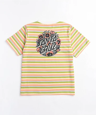Santa Cruz Cali Poppy Yellow Stripe T-Shirt