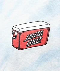 Santa Cruz Camping Dot Blue Lagoon Dye T-Shirt