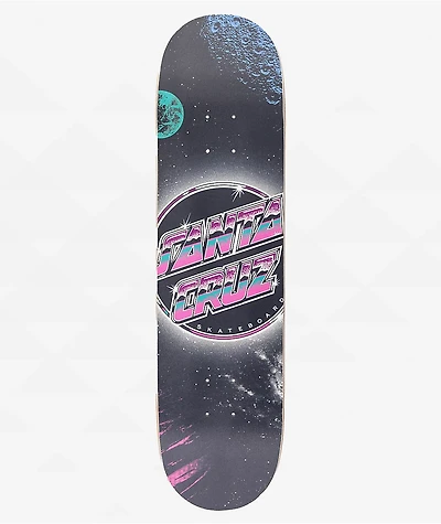 Santa Cruz Chrome Dot Space Everslick 8.0" Skateboard Deck