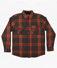 Santa Cruz Classic Brown & Red Flannel Shirt