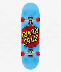 Santa Cruz Classic Dot 7.25" Blue Micro Skateboard Complete