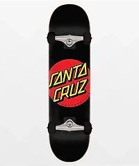 Santa Cruz Classic Dot 8.0" Black Skateboard Complete