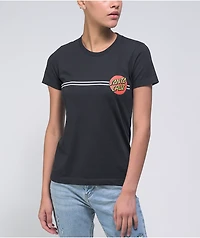 Santa Cruz Classic Dot Black & Red T-Shirt