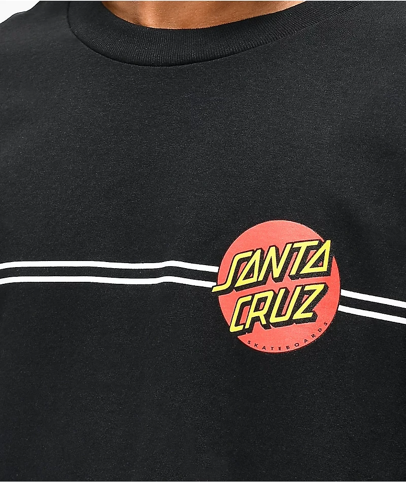 Santa Cruz Classic Dot Logo Black T-Shirt