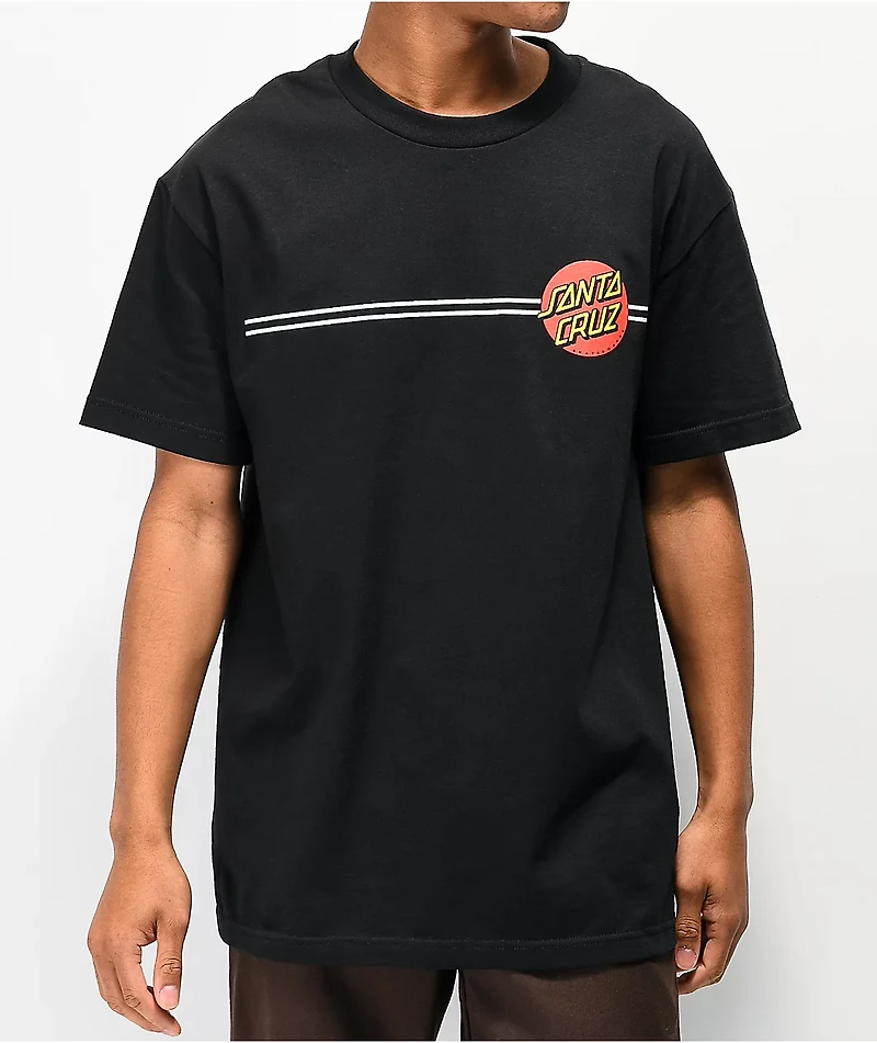 Santa Cruz Classic Dot Logo Black T-Shirt