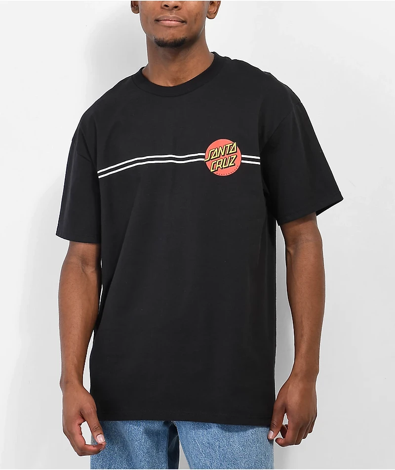 Santa Cruz Classic Dot Logo Black T-Shirt