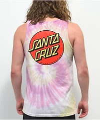 Santa Cruz Classic Dot Rose Tie Dye Tank Top