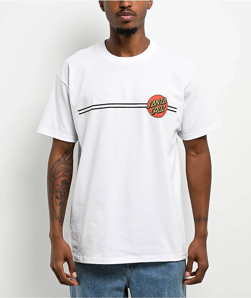 Santa Cruz Classic Dot White T-Shirt