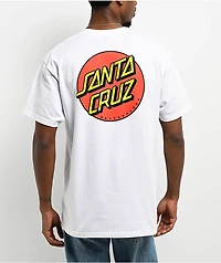 Santa Cruz Classic Dot White T-Shirt