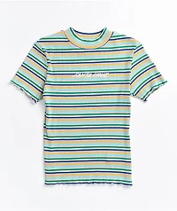 Santa Cruz Classic Strip Stripe Crop T-Shirt