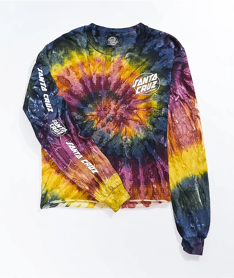 Santa Cruz Club Oval Dot Tie Dye Long Sleeve T-Shirt