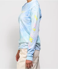 Santa Cruz Color Strip Blue Ice Tie Dye Long Sleeve T-Shirt