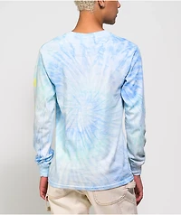 Santa Cruz Color Strip Blue Ice Tie Dye Long Sleeve T-Shirt