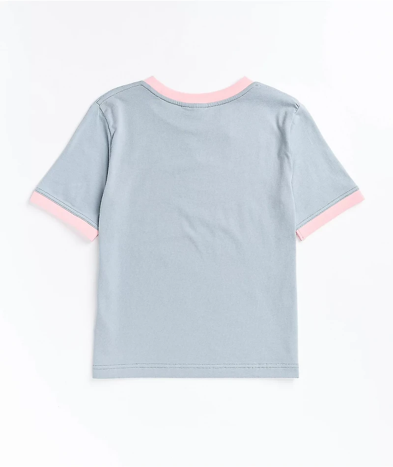 Santa Cruz Color Stripe Grey Ringer T-Shirt