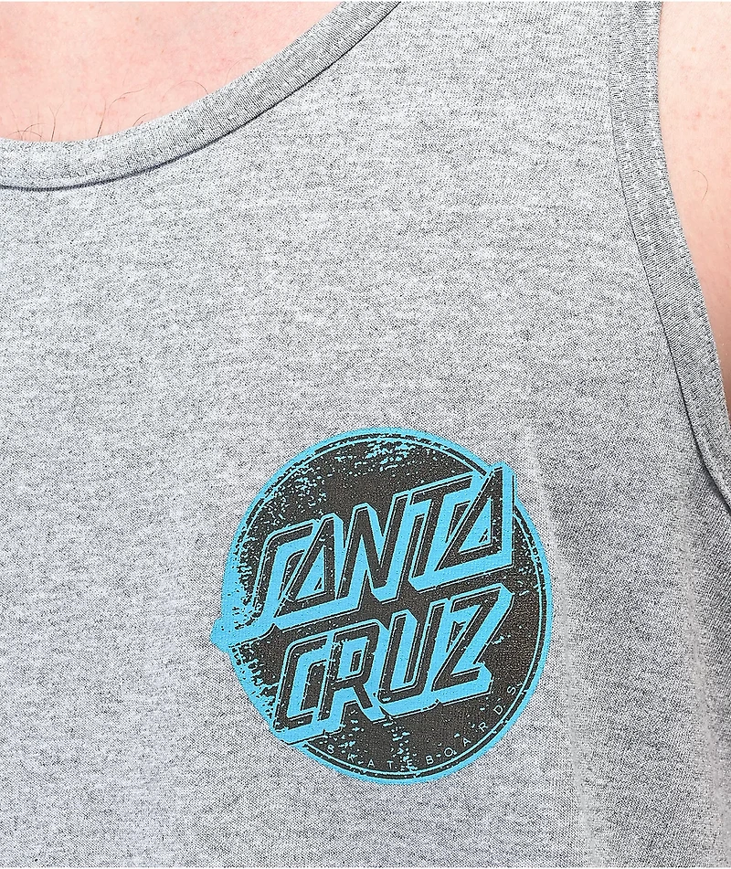 Santa Cruz Contra Distress Grey Tank Top