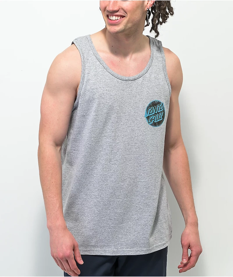 Santa Cruz Contra Distress Grey Tank Top