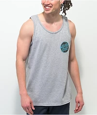 Santa Cruz Contra Distress Grey Tank Top