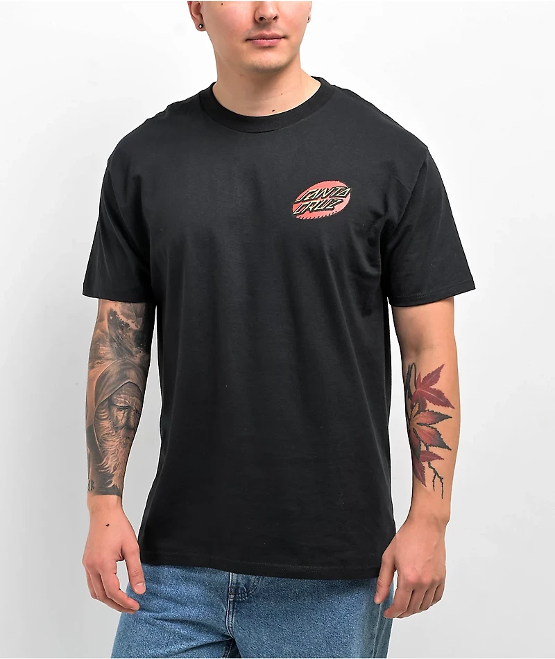 Santa Cruz Creep Dot Black T-Shirt