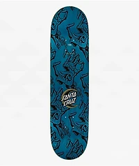 Santa Cruz Crescent Bone Hand 8.25" Birch Skateboard Deck