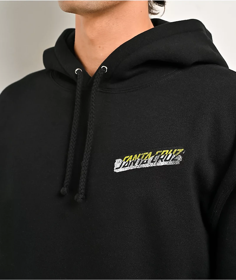 Santa Cruz Damaged Hand Black  Hoodie