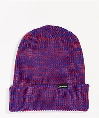 Santa Cruz Decoder Strip Navy & Red Marl Beanie