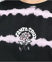 Santa Cruz Delfino Ego Flower Black & Pink Tie Dye T-Shirt