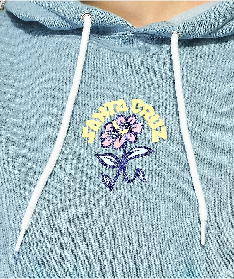 Santa Cruz Delfino Ego Flower Blue Tie Dye Hoodie